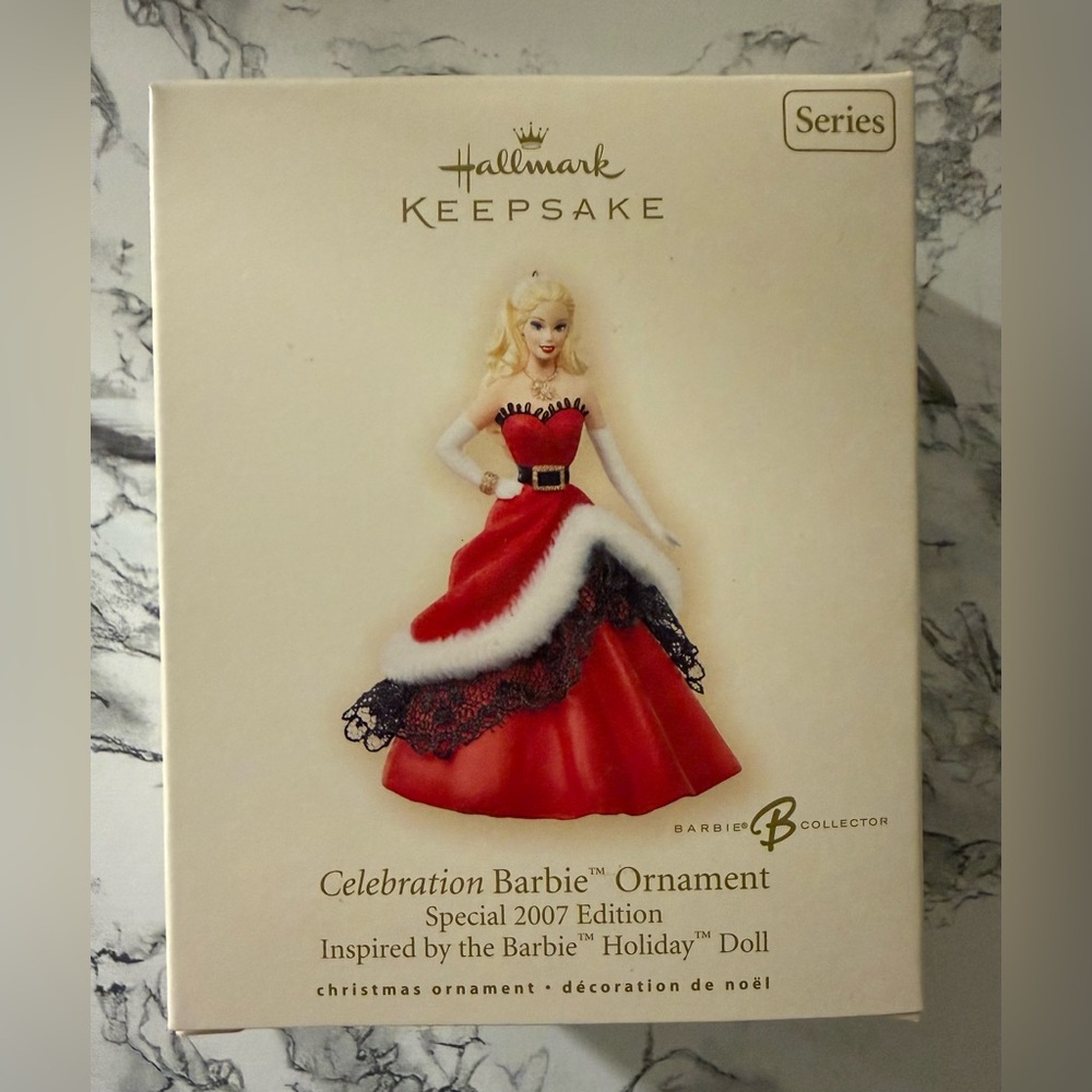 Hallmark Keepsake Ornament Celebration Barbie 2007 Edition